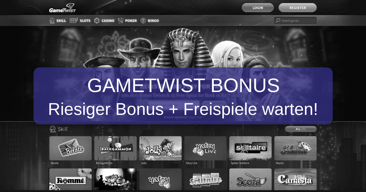 Gametwist Bonus: Unsere Plattform ohne Risiko testen